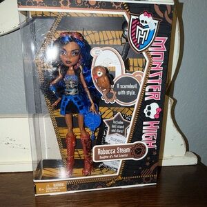 Monster High Robecca Steam Doll – Blue, Brown & Copper Accents